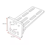 Markiza zadaszenie VICKYWOOD 180° Szara - 17