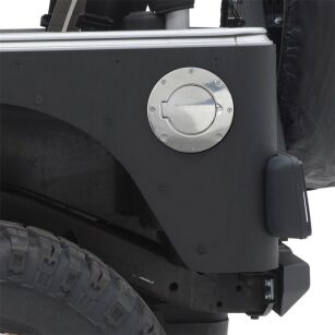 Klapka wlewu paliwa aluminiowa Smittybilt - Jeep Wrangler TJ