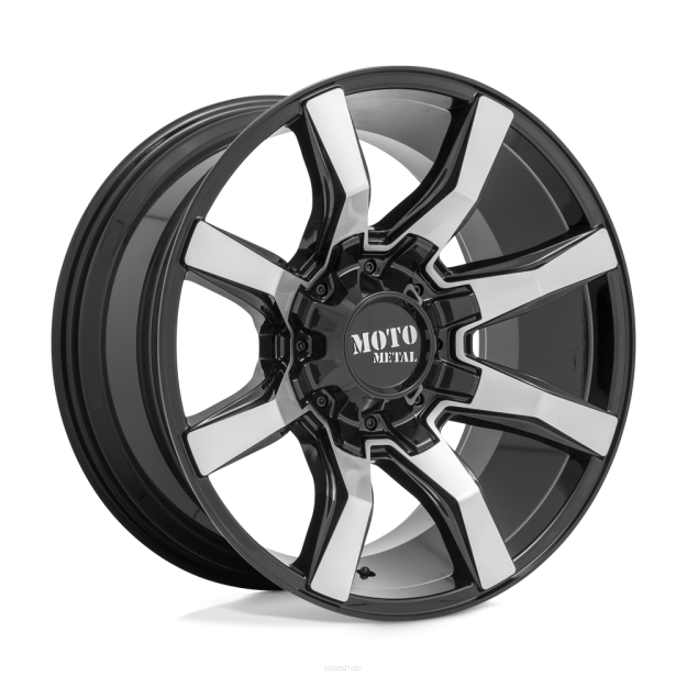 Felga aluminiowa MO804 SPIDER Gloss Black Machined MOTO METAL