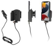 Uchwyt do Apple iPhone 13 mini z wbudowanym kablem USB oraz ładowarką samochodową - 2