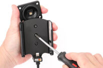 Uchwyt do Apple iPhone 13 mini z wbudowanym kablem USB oraz ładowarką samochodową - 5