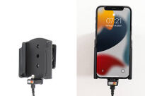 Uchwyt do Apple iPhone 13 mini z wbudowanym kablem USB oraz ładowarką samochodową - 8