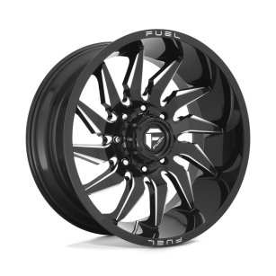 Felga aluminiowa D744 SABER Gloss Black Milled FUEL