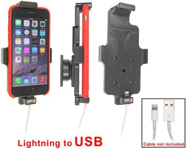 Uchwyt do Apple iPhone 6 w futerale z możliwością wpięcia kabla lightning USB