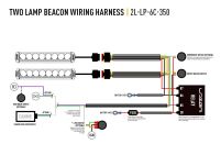 Wiązka do podłączenia dwóch lamp 12V LAZER z serii Beacon - 2