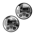 Reflektory LED chrom przód 7