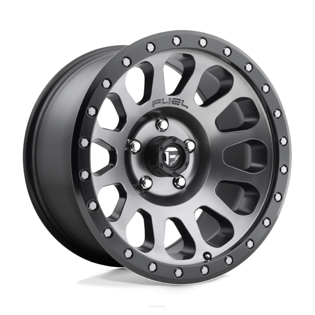 Felga aluminiowa D601 VECTOR Matte Gun Metal Black Bead Ring FUEL
