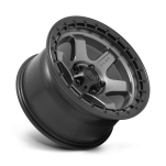 Felga aluminiowa D752 BLOCK Matte Gunmetal W/ Black Ring FUEL - 3