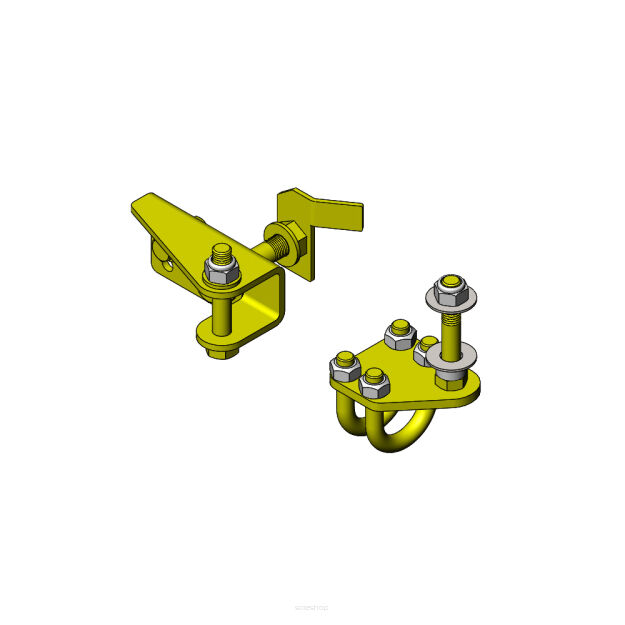 Zestaw do Relokacji Mocowania Amortyzatora Skrętu Clayton - Jeep Wrangler JL