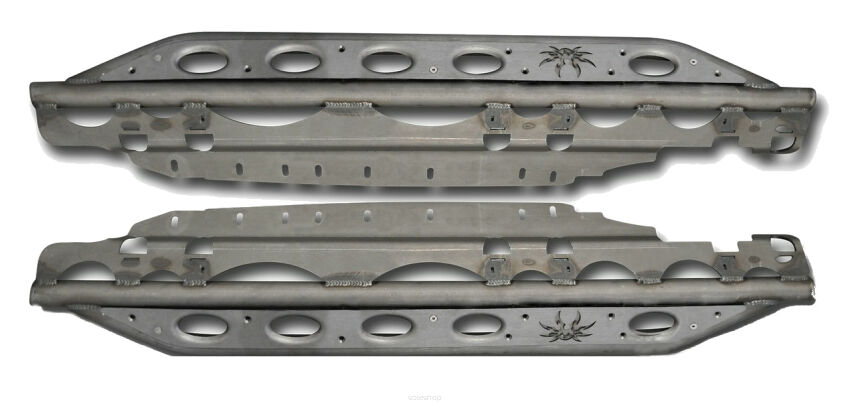 Osłony boczne ze stopniem stalowe POISON SPYDER - Jeep Wrangler JK 07-10