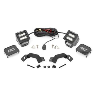 Zestaw lamp LED 2" Flood Beam Rough Country Black Series