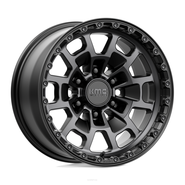 Felga aluminiowa KM718 SUMMIT Satin Black W/ Gray Tint KMC