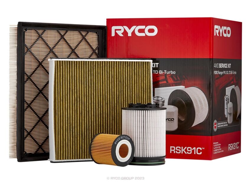 Zestaw serwisowy filtrów Ryco 4x4 – Ford Ranger Raptor 2.0 Bi-Turbo (YNS2)