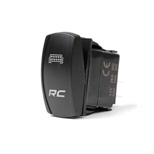 Przełącznik, przycisk sterowania oświetleniem niebieski Rough Country Rocker