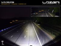 Zestaw dwóch lamp LAZER ST4 Evolution z systemem montażu w fabrycznym grillu - Toyota Land Cruiser 250 (2024 -) - 11