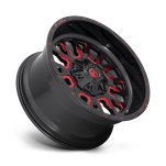 Felga aluminiowa D612 STROKE Gloss Black Red Tinted Clear FUEL - 3