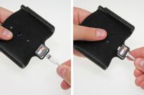 Uchwyt do Apple iPhone 6 Plus z możliwością wpięcia kabla lightning USB - 3