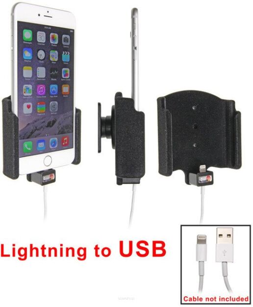 Uchwyt do Apple iPhone 6 Plus z możliwością wpięcia kabla lightning USB