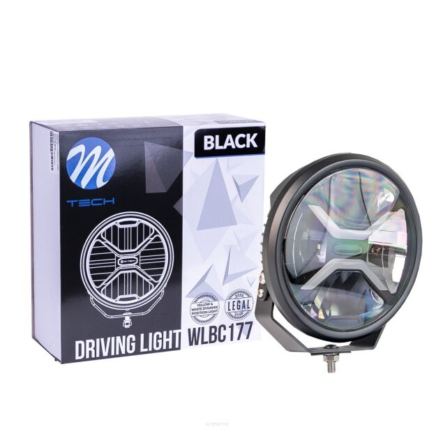Ledowa lampa dalekosiężna z funkcją świateł pozycyjnych M-TECH BLACK SERIES  2x40W + 2x20W LED 12-48V 80W 9