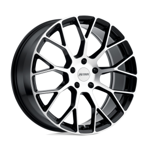 Felga aluminiowa P2B Gloss Black W/ Machined Face PETROL