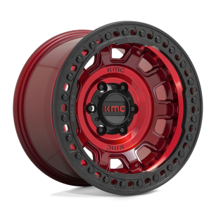Felga aluminiowa KM236 TANK BEADLOCK Candy Red KMC