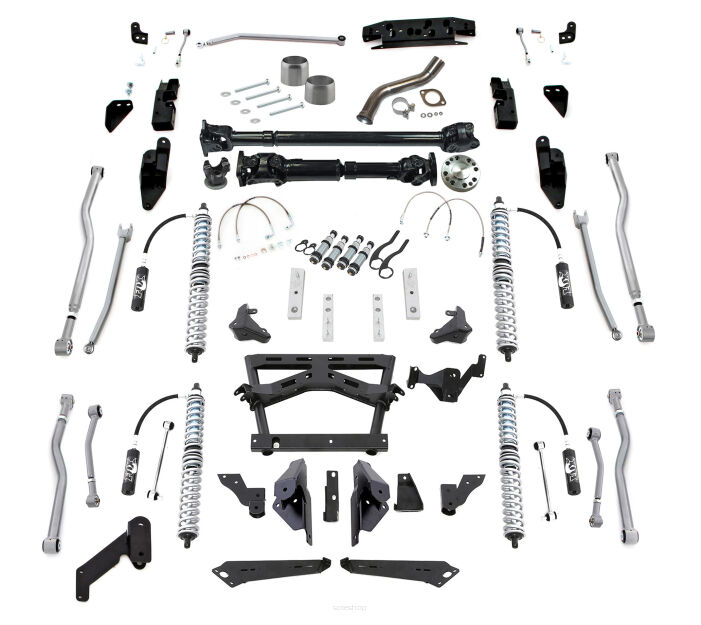 Extreme-Duty 4-Link Long Arm Coil-over Kit Odboje Wał Napędowy Przód/Tył  RUBICON EXPRESS - Jeep Wrangler JK 4 drzwi