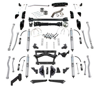 Extreme-Duty 4-Link Long Arm Coil-over Kit Odboje Wał Napędowy Przód/Tył  RUBICON EXPRESS - Jeep Wrangler JK 4 drzwi