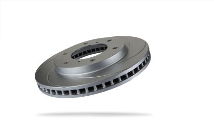 Pedders Slotted Geomet Coated Rotor