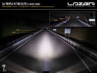 Zestaw dwóch lamp LAZER TRIPLE-R 750 Elite (Gen2) z systemem montażu w fabrycznym grillu - Ford Transit Custom (2024 -) - 6