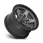Felga aluminiowa D698 KICKER Matte Gun Metal Black Bead Ring FUEL - 2