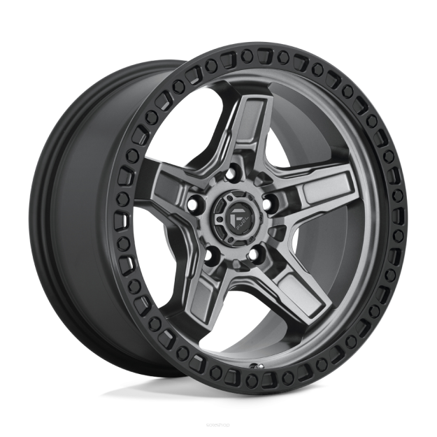 Felga aluminiowa D698 KICKER Matte Gun Metal Black Bead Ring FUEL