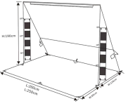 Alkierz alkowa do markizy ARB, pasuje do markizy 2.5M - 13