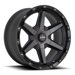Felga aluminiowa KM101 Tempo Satin Black W/ Gray Tint KMC