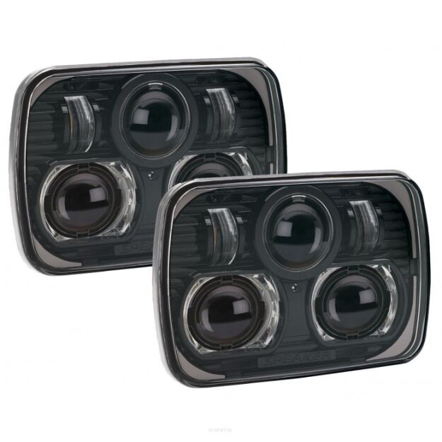 Reflektory przednie JW Speaker 8900 Evoulution 7''x 5'' Czarne - Jeep Cherokee XJ