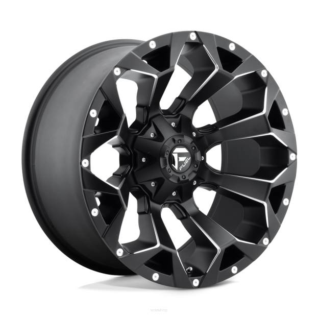 Felga aluminiowa D546 ASSAULT Matte Black Milled Fuel