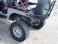 Narożniki ochronne z nadkolami wycięte tylne aluminiowe POISON SPYDER - Jeep Wrangler TJ - 3