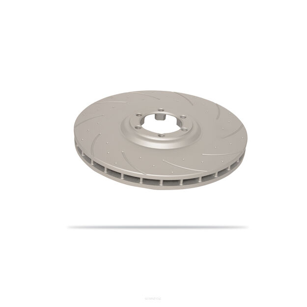 Isuzu D Max Pedders Slotted Geomet Coated Rotor