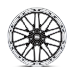 Felga aluminiowa U138 SANTA CRUZ Gloss Black W/ Diamond Cut Lip US MAGS - 2