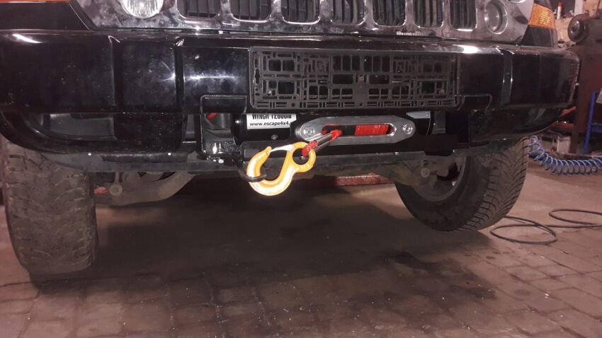 Jeep Cherokee KJ 2002-2008 płyta montażowa wyciągarki