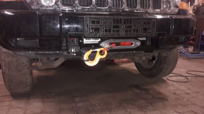 Jeep Cherokee KJ 2002-2008 płyta montażowa wyciągarki