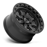 Felga aluminiowa KM548 Chase Satin Black W/ Gloss Black LIP KMC - 2