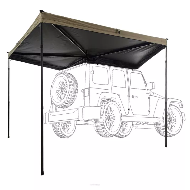 Markiza zadaszenie VICKYWOOD LIGHT LEAF 270° Prawa 200 cm Piaskowa