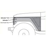 Nadkola przednie wąskie stalowe POISON SPYDER - Jeep Wrangler TJ - 4