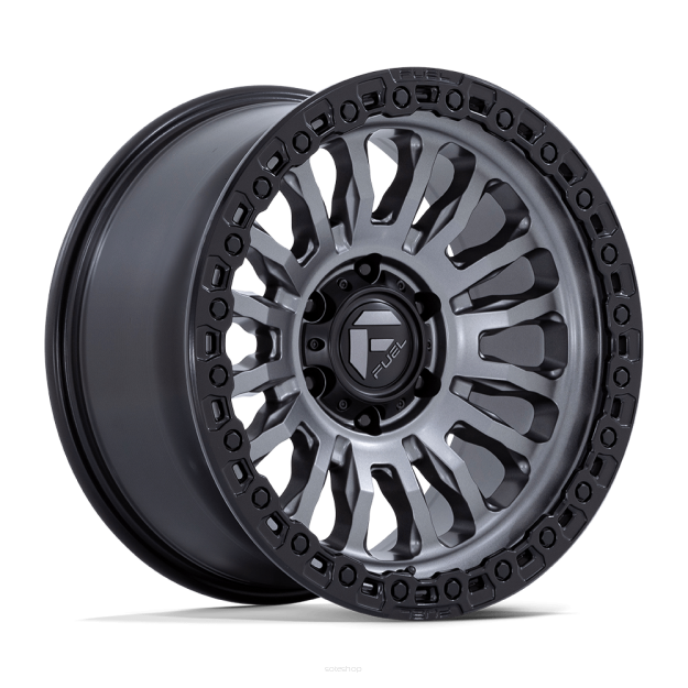 Felga aluminiowa FC857 RINCON Matte Gunmetal W/ M-black Lip FUEL