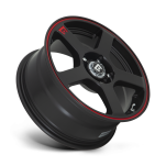 Felga aluminiowa MR116 FS5 Matte Black W/ Red Stripe MOTEGI RACING - 3