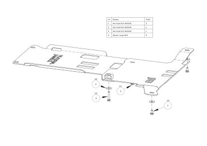 Osłona reduktora OFFROAD Jeep Grand Cherokee WK2 2013-2020 aluminiowa