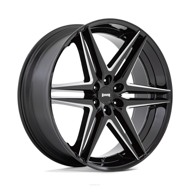 Felga aluminiowa S267 DIRTY DOG Glossy Black Milled DUB