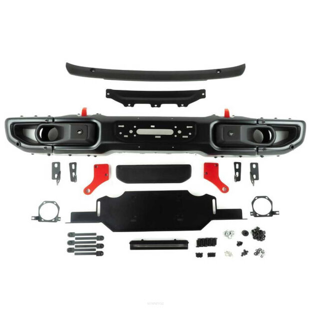 Zderzak aluminiowy przód z płytą pod wyciągarkę OFD