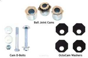 Mimośrodowe śruby wahaczy przednich Jeep Wrangler JK