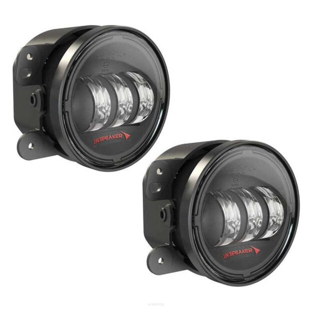 Lampy przeciwmgielne LED okrągłe black 4
